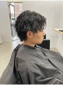 波巻き風ツイストスパイラルパーマ