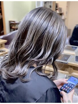 ネイビー(NAVY) コントラストハイライト★