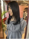 透明感髪質改善ベージュダブルカラーミルクティーグレージュ
