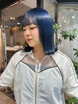 ヘアーアンドメイク ビス(HAIR&MAKE bis) ブルーラベンダー/ネイビーカラー【唐木彩華】