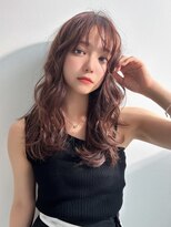 ラフィスヘアーエン 宝塚店(La fith hair enn)&nbsp;【La fith】ゆるふわヘア×シースルーバング×ショコラブラウン