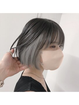 サイ アオヤマ(sai AOYAMA) インナーカラー/イヤリングカラー/韓国風ヘア/グレージュ