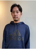 メンズショート、ナチュラルパーマ
