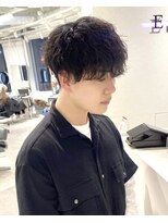 ユーフォリア 渋谷グランデ(Euphoria SHIBUYA GRANDE) 波巻きパーマ ナチュラルマッシュ メンズツーブロック MOMO