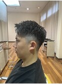 メンズミドルフェード