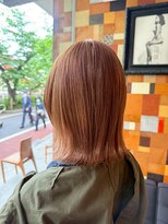 キサイ バズ(kisai BUZZ)&nbsp;ブリーチなしダブルカラー/オレンジブラウン/くびれミディ
