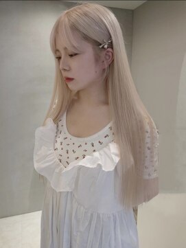 ペレ アネックス 大阪梅田茶屋町店(PELE ANNEX) くびれヘア/アプリコットオレンジ/夏のヘアアレンジ/梅田