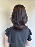 アッシュブラウン×ミディアムレイヤー