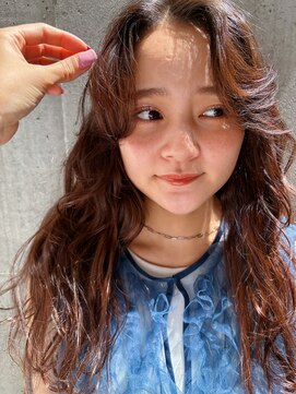 レジュアル(RESSUAL) ミディアムヘア暗めカラーグランマッシュデザインカラー