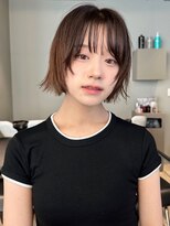 トリッカ 銀座(tricca)&nbsp;顔周りレイヤー/レイヤーボブ/ブラウンカラー