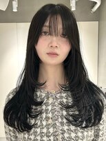 テクネ 天神大名(techne)&nbsp;天神大名今泉ロングレイヤー韓国風くびれ巻き髪小顔透明感ヘア