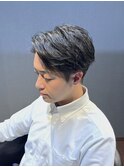 ビジネスフォーマル ツーブロックショート 七三サイドパート