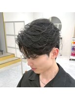 ワンズ リー 上大岡店(One's ly)&nbsp;ニュアンスパーマMEN’S HAIR 波巻きツイストス パイラル