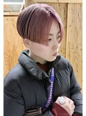 ピンクカラー/ハンサムショート