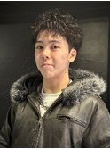 【ルーズショートパーマ】短髪/刈り上げ/メンズカット