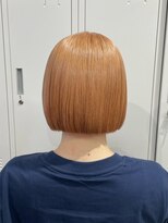 リグ 横浜(Lig.) オレンジベージュタッセルボブケアブリーチダブルカラー/横浜駅