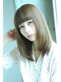 2025夏×ショートバング×ストレートセミロング