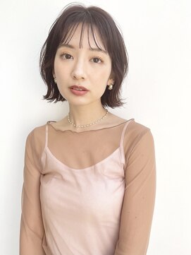 ベルベットオンザビーチ 表参道 原宿(Velvet on the Beach) ピンクベージュ似合わせマチルダボブ