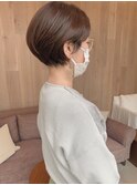 大人丸みショート!/ことりベージュ/ニュアンスカラー