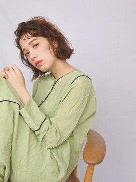 オーサム(AWESOME) 《AWESOME》ショコラベージュ×ルーズボブ