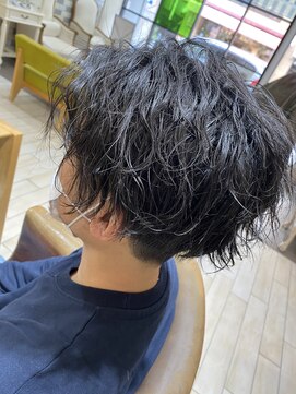 ネオリーブ ジューク 日吉店(Neolive JuQ) 波打ちパーマ　メンズマッシュ