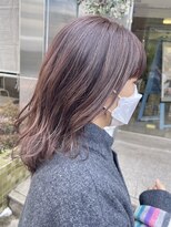 ヘアーメイクオズ(hair make O/S)&nbsp;ヘアメイクオズ＆金あゆみ　春ピンク×ハイライト