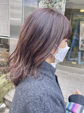ヘアーメイクオズ(hair make O/S) ヘアメイクオズ&金あゆみ 春ピンク×ハイライト