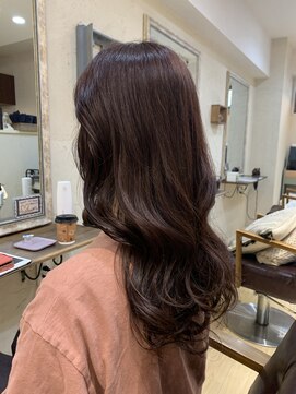 レガロヘアーデザイン(Regalo hair design) Regalo 大人女子向け☆カカオブラウン×波巻き☆