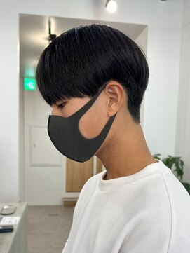 エルマーク(L-MARK) メンズマッシュツーブロック韓国カットメンズサロンスパイラル
