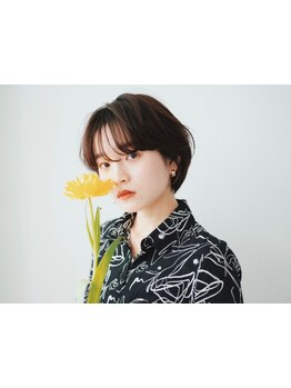 オシャレカラーでお悩み解決◎上品で艶やかな髪色を実現♪《ショートボブ/脱白髪染め/白髪ぼかしが得意◎》