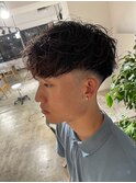 【至高のカット】癖を活かしたパーマ風シームレスフェード