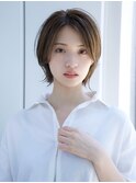 前髪なし外はねウルフボブ20代30代40代【AIN.表参道】川原大地