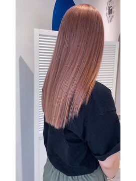 ファムエリア(FEMME AREA) ピンクベージュ　ダブルカラー　ブリーチカラー