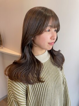 クム(QUMU) ミルクティーベージュ×韓国ヘア
