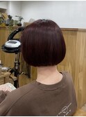 【立町メアリーバイメリー】☆ストロベリーレッド×ミニボブ☆
