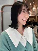 ロンド エスポワール 錦糸町(Lond espoir)&nbsp;ピンクブラウン美髪切りっぱなしボブ【ボブ/縮毛矯正/北澤華】