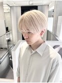 ホワイト韓国マッシュ