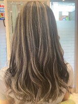 ビス ヘア アンド ビューティー 西新井店(Vis Hair＆Beauty) 大人可愛いブリーチなし透明感ミルクティーベージュカラー