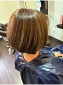 「ビフォーアフター」白髪ぼかし/ハイトーン/マッシュショート