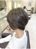 大人ショートハイライトスタイル 30代40代50代 土浦