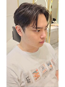 六本木美容室 白金店 ニュアンスパーマ/ダウンパーマ/マッシュ/韓国/メンズ/眉毛