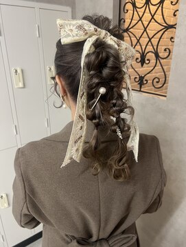 ルノン シェリー(LUNON cheliy) ヘアアレンジ/ポニーテールアレンジ/編みおろし