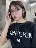 10代20代人気な韓国ヘアーハッシュカットレイヤーボブくびれボブ