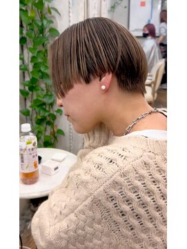 ラグ(log) サロンワーク×ハイベージュショート！