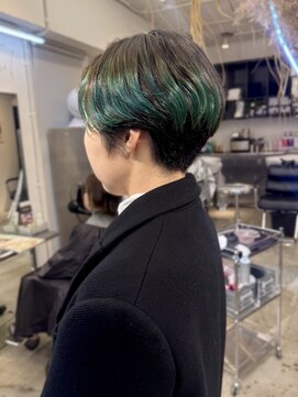 アンダーカレント(undercurrent) ハンサムショート デザインカラー ブリーチ