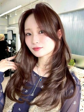 オニキス(ONYX) A93韓国ヘアーザクザクレイヤーカット透明感ダブルカラー表参道