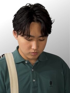 アノ(Ano.) フェザーパーマフェザーショートメンズカット