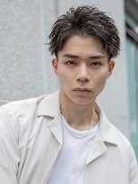 シティ(CITY)&nbsp;小久保styleフェザーパーマフェザーショートグレーエンドカラー