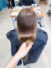 ヘアーエスクールエミュ(hair S. COEUR emu) ブリーチなしダブルイルミナカラー【グレージュ】