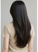 髪質改善カラーロングワンカールレイヤー